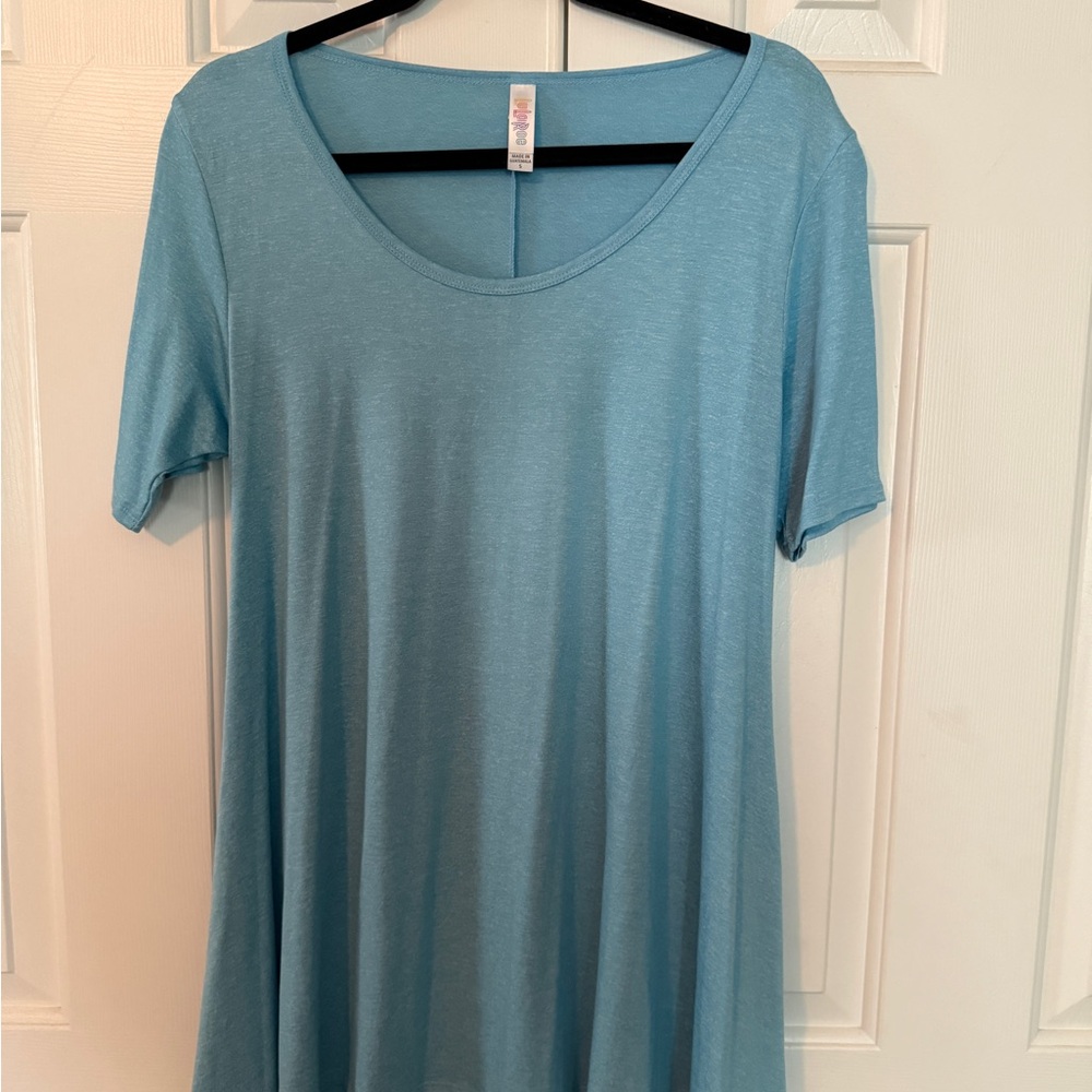 LuLaRoe Perfect T – Size Small – Blue – Excellent Condition